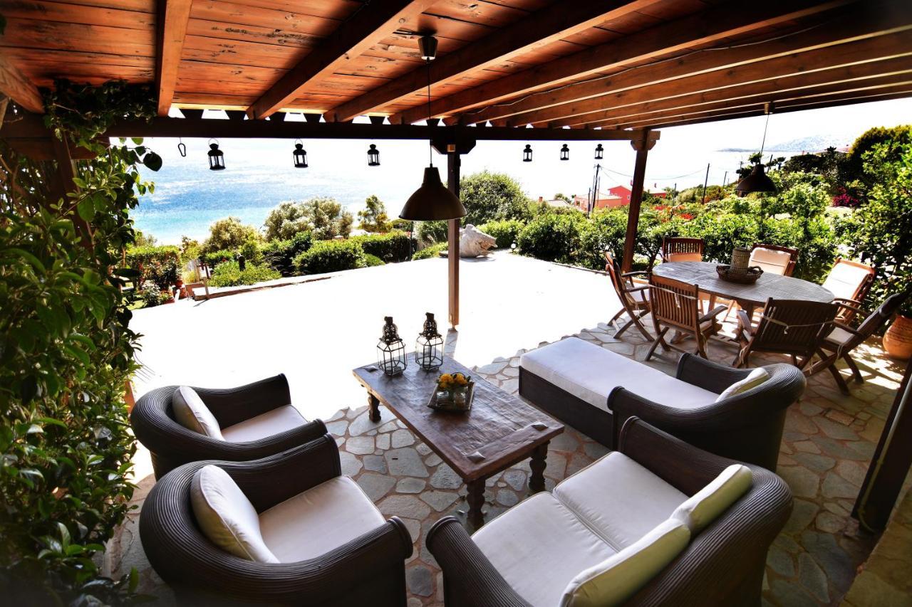 Blue Bay View - Beach House Vathirrevma Экстерьер фото